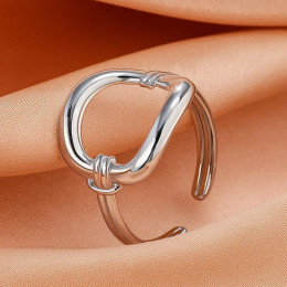 Кольцо в форме массивного овального звена цепи 1J12469_1CJJ Кольцо в форме массивного овального звена цепи 1J12469_1CJJ