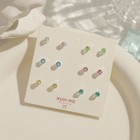 Набор серег циркон ювелирный сплав 1J12319CJJ