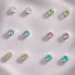 Набор серег циркон ювелирный сплав 1J12319CJJ Набор серег циркон ювелирный сплав 1J12319CJJ