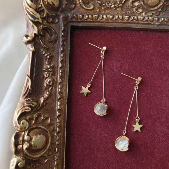 Серьги ювелирный сплав с серебряным гвоздиком J10385CJJ