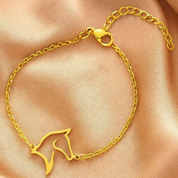 Браслет лошадь медицинская сталь напыление золотом 1J12455CJJ Браслет лошадь медицинская сталь напыление золотом 1J12455CJJ