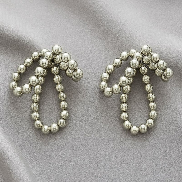 Серьги-гвоздики с жемчужными бусинами 1J12115CJJ