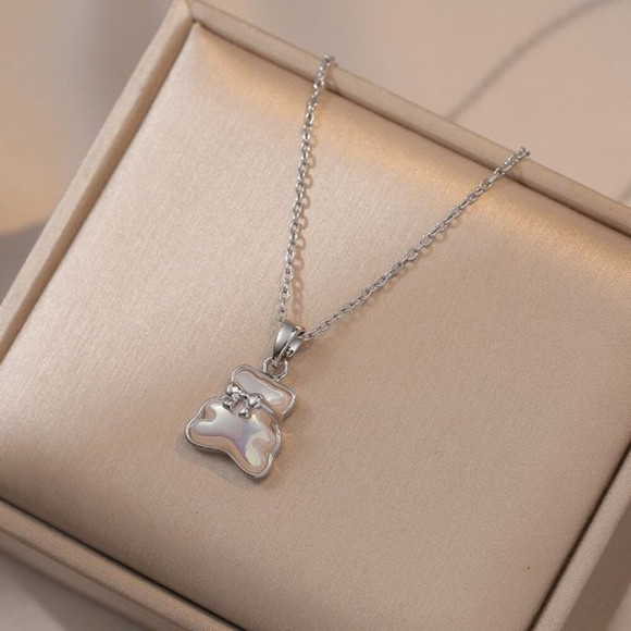 Трогательная цепочка с подвеской в виде объемного медведя J10960CJJ