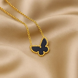 Колье медицинская сталь с напылением золотом J10912CJJ Колье медицинская сталь с напылением золотом J10912CJJ