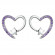 Серьги ювелирный сплав сердце J11568CJJ Серьги ювелирный сплав сердце J11568CJJ