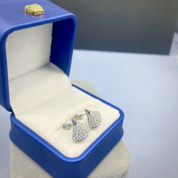 Серьги медь с напылением платиной и фианитами 1J11970CJJ Серьги медь с напылением платиной и фианитами 1J11970CJJ