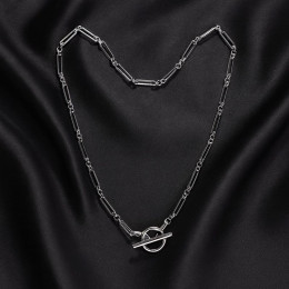 Длинная цепочка с вытянутыми звеньями и замком тогл 1J12465CJJ Длинная цепочка с вытянутыми звеньями и замком тогл 1J12465CJJ