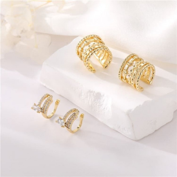 Кафф медь с напылением золотом J10990CJJ Кафф медь с напылением золотом J10990CJJ