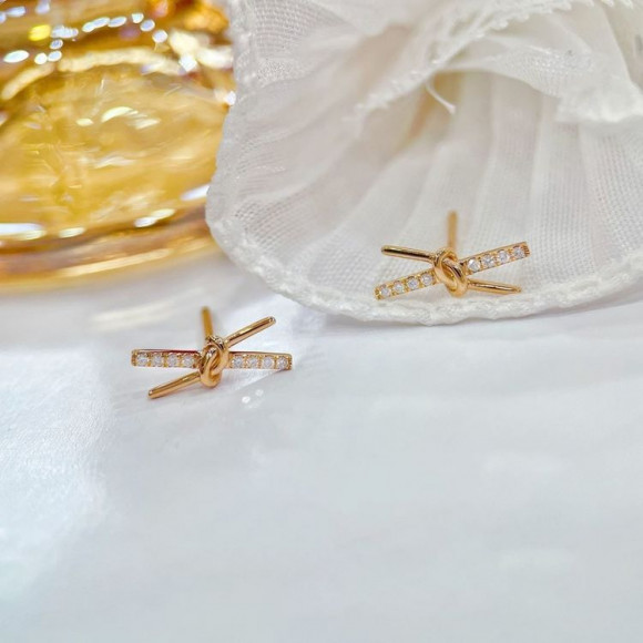 Серьги медь с напылением золотом J10688CJJ