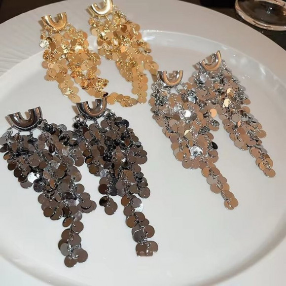 Серьги ювелирный сплав с серебряным гвоздиком J10388CJJ