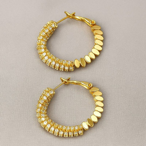 Серьги-кольца с подвесными элементами 1J12085CJJ