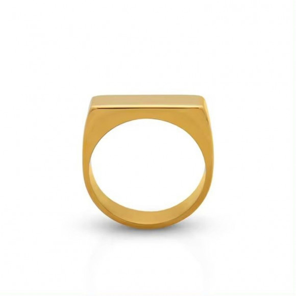 Кольцо медицинская сталь с напылением золотом J11111CJJ