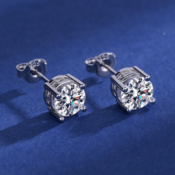 Серьги медь камень циркон 1J12325CJJ