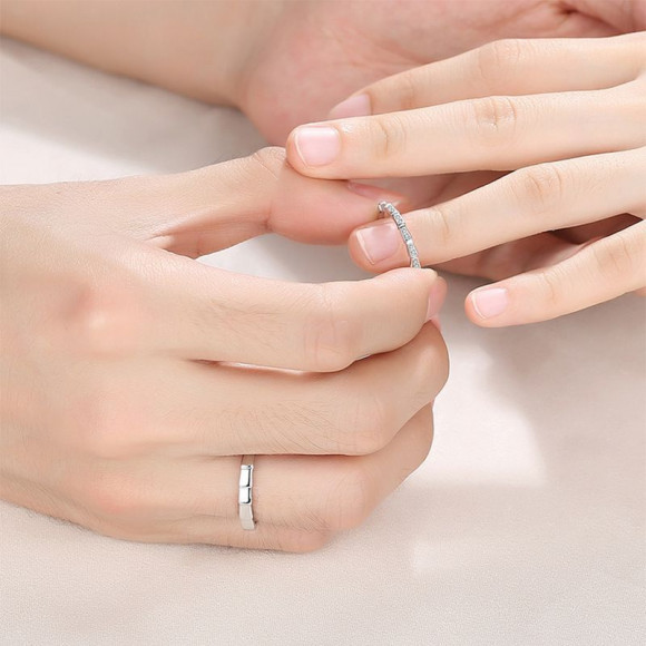 Кольцо обручальное открытое медь с напылением платиной змея 1J11973CJJ Кольцо обручальное открытое медь с напылением платиной змея 1J11973CJJ