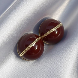 Серьги ювелирный сплав с серебряным гвоздиком J10391CJJ Серьги ювелирный сплав с серебряным гвоздиком J10391CJJ