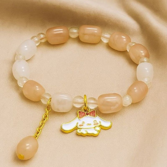 Браслет теплые оттенки с фигуркой котенка J11044CJJ Браслет теплые оттенки с фигуркой котенка J11044CJJ