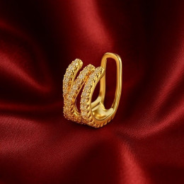 Тройной золотистый кафф со стразами 1J10994CJJ Тройной золотистый кафф со стразами 1J10994CJJ