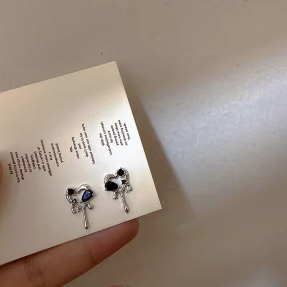 Серьги ювелирный сплав с серебряным гвоздиком J10392CJJ Серьги ювелирный сплав с серебряным гвоздиком J10392CJJ