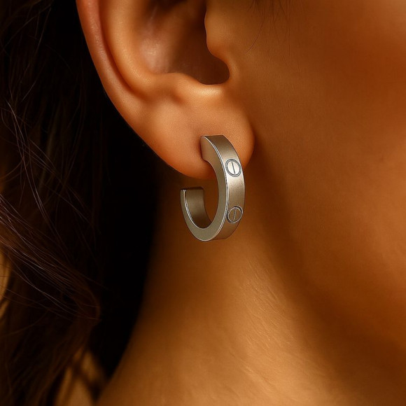 Серьги из титановой стали 1J12046CJJ