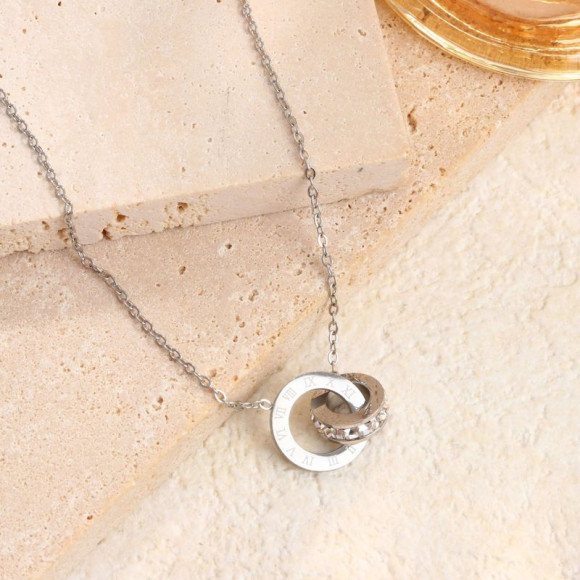 Цепочка кулон титановая сталь 1J12495CJJ