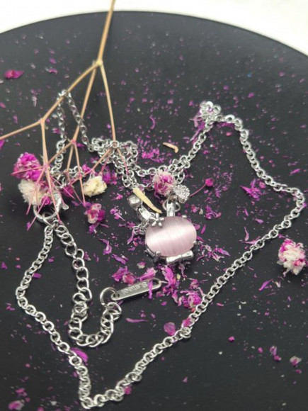 Очаровательная Цепочка с кулоном в форме розового зайчика J10968CJJ Очаровательная Цепочка с кулоном в форме розового зайчика J10968CJJ