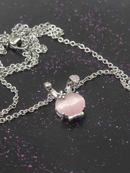 Очаровательная Цепочка с кулоном в форме розового зайчика J10968CJJ Очаровательная Цепочка с кулоном в форме розового зайчика J10968CJJ