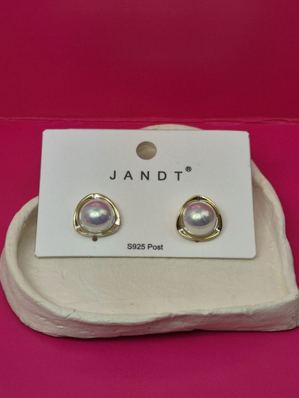 Серьги медь с напылением золотом J10698CJJ
