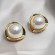 Серьги медь с напылением золотом J10698CJJ Серьги медь с напылением золотом J10698CJJ
