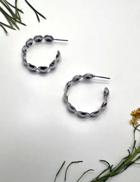 Серьги ювелирный сплав кольцо J10057CJJ
