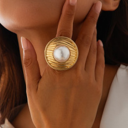 Кольцо ювелирный сплав жемчужина 1J11777CJJ Кольцо ювелирный сплав жемчужина 1J11777CJJ