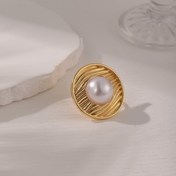 Кольцо ювелирный сплав жемчужина 1J11777CJJ