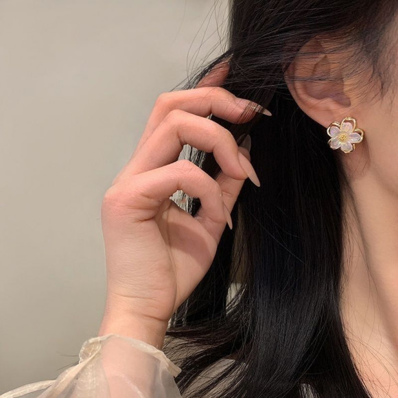 Серьги цветы ювелирный сплав 1J12331CJJ Серьги цветы ювелирный сплав 1J12331CJJ