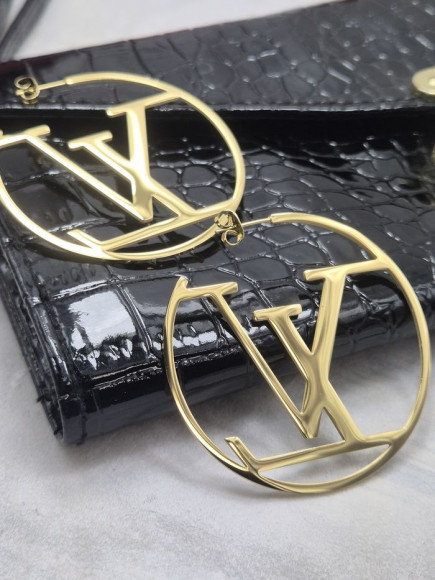 Серьги стальные с напылением золотом J11468CJJ Серьги стальные с напылением золотом J11468CJJ