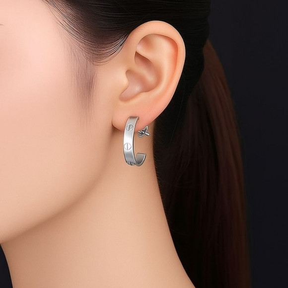 Серьги из титановой стали 1J12050CJJ