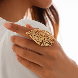 Кольцо ювелирный сплав листик 1J11779CJJ Кольцо ювелирный сплав листик 1J11779CJJ