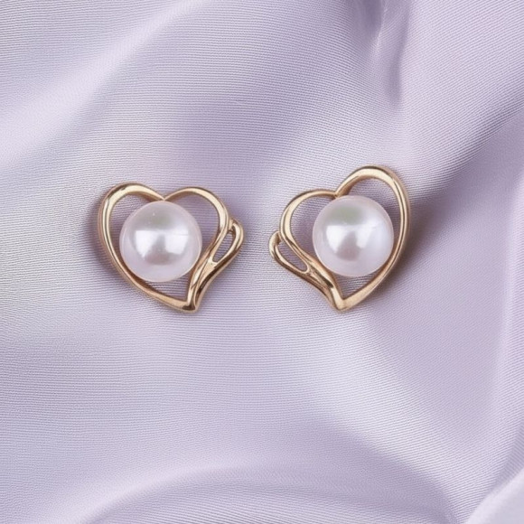 Серьги медь с напылением золотом J10710CJJ