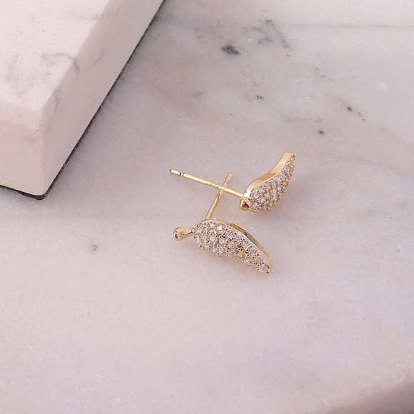 Серьги медь с напылением золотом J10711CJJ