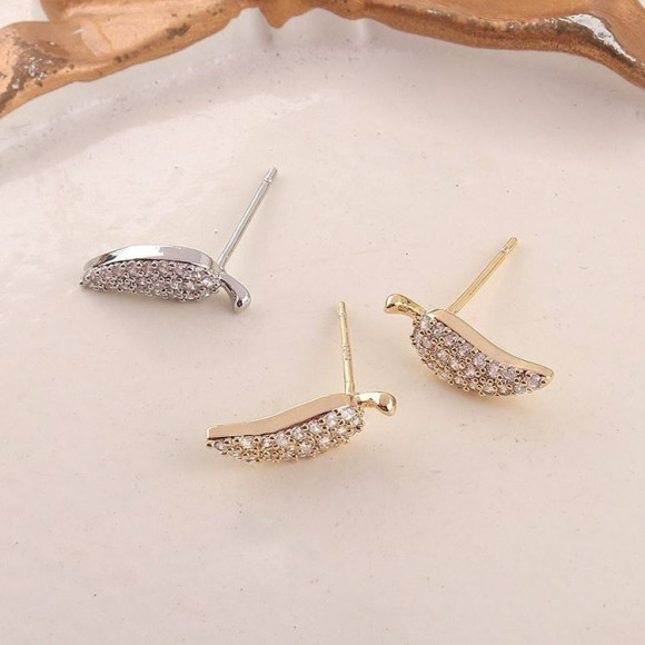 Серьги медь с напылением золотом J10711CJJ