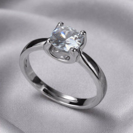 Кольцо с крупным граненым кристаллом 1J12336CJJ