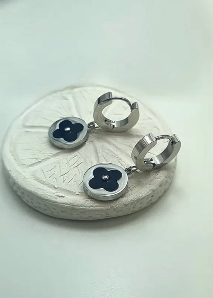 Серьги стальные клевер J10216CJJ