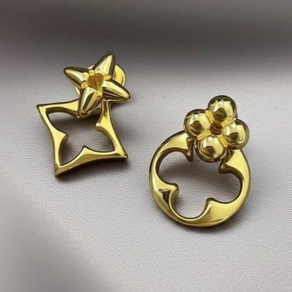 Серьги медь с напылением золотом клевер 1J11996CJJ Серьги медь с напылением золотом клевер 1J11996CJJ