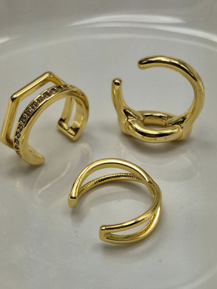 Кафф медь с напылением золотом J11004CJJ