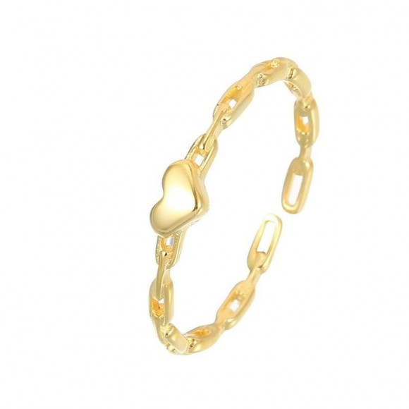 Кольцо медицинская сталь с напылением золотом J11135CJJ Кольцо медицинская сталь с напылением золотом J11135CJJ