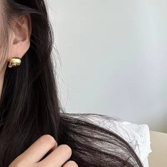 Серьги медь с напылением золотом J10719CJJ Серьги медь с напылением золотом J10719CJJ