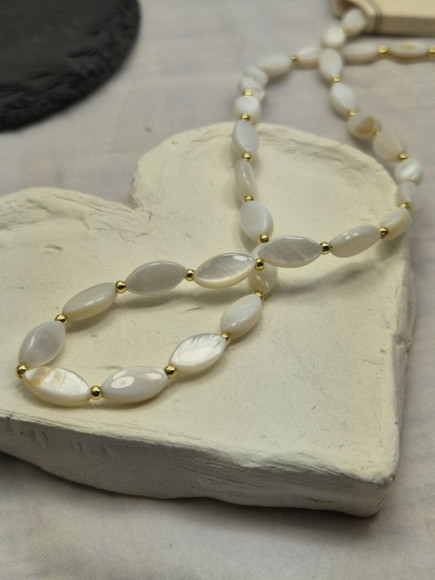 Жемчужные Бусы в классическом стиле с крупными звеньями 1J11332CJJ Жемчужные Бусы в классическом стиле с крупными звеньями 1J11332CJJ