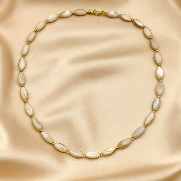 Жемчужные Бусы в классическом стиле с крупными звеньями 1J11332CJJ Жемчужные Бусы в классическом стиле с крупными звеньями 1J11332CJJ