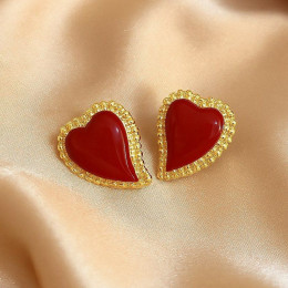 Серьги сердце ювелирный сплав 1J12340CJJ Серьги сердце ювелирный сплав 1J12340CJJ