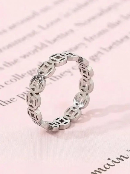 Кольцо стальное иероглиф J10165CJJ Кольцо стальное иероглиф J10165CJJ