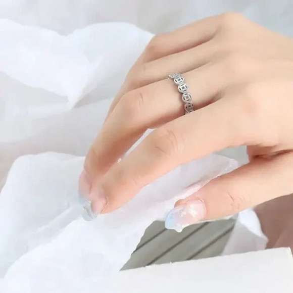 Кольцо стальное иероглиф J10165CJJ Кольцо стальное иероглиф J10165CJJ