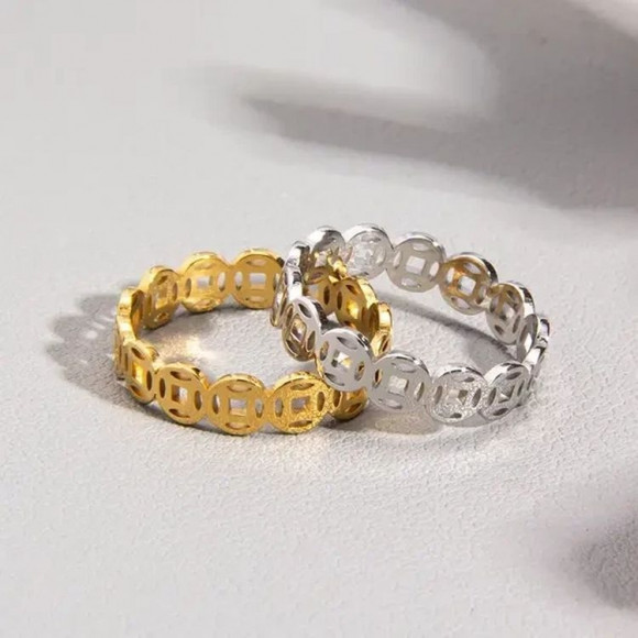 Кольцо стальное иероглиф J10165CJJ